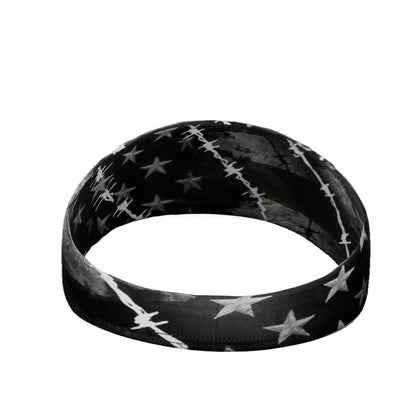 Barbed Wire USA Flag Headband