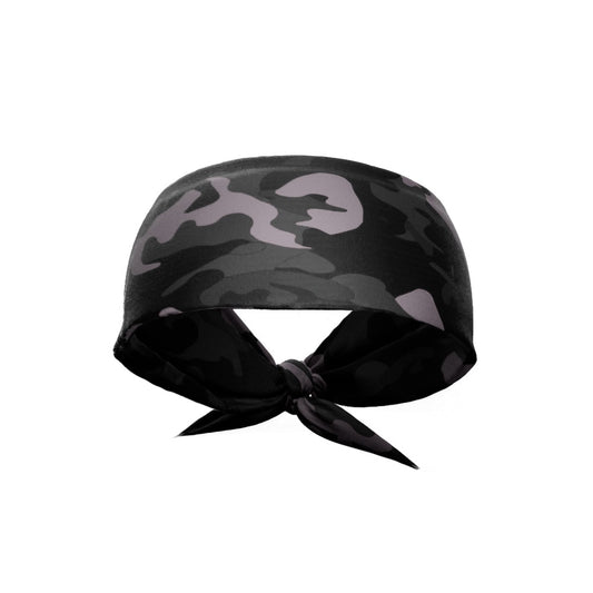 Blackout Camo Tie Headband
