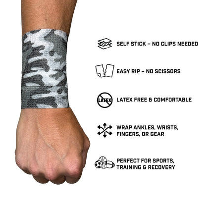 Blackout Camo Self Stick Athletic Tape