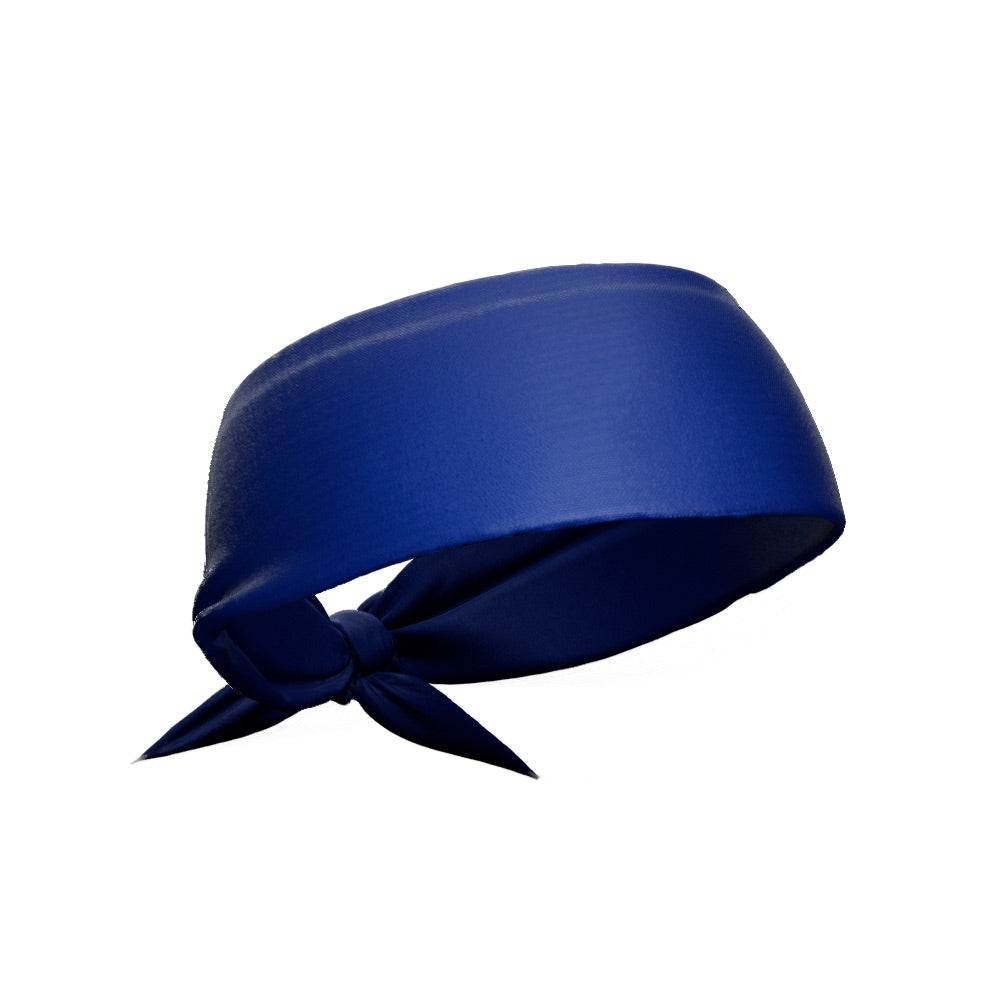 Blue Tie Headband