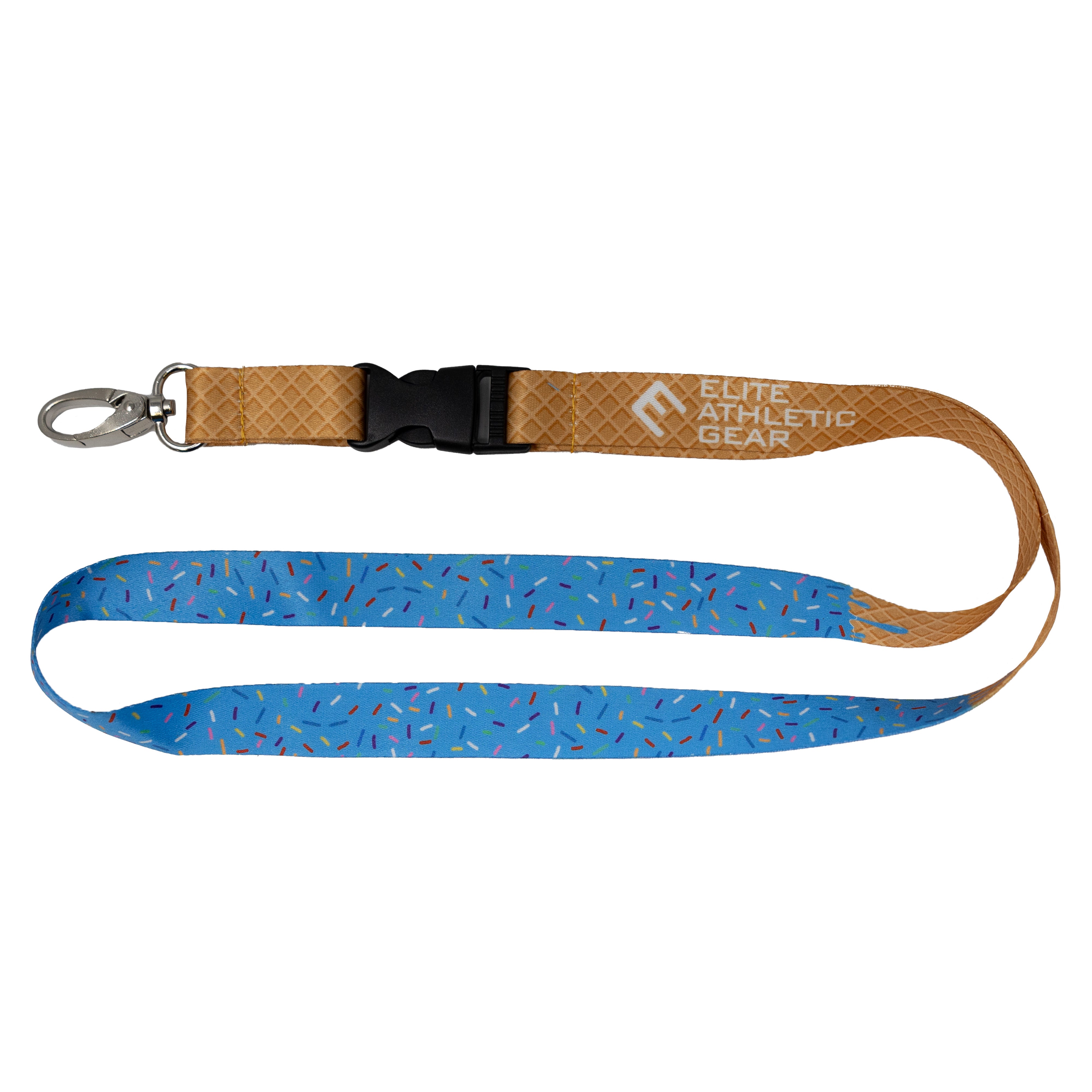 Blue Ice Cream Lanyard