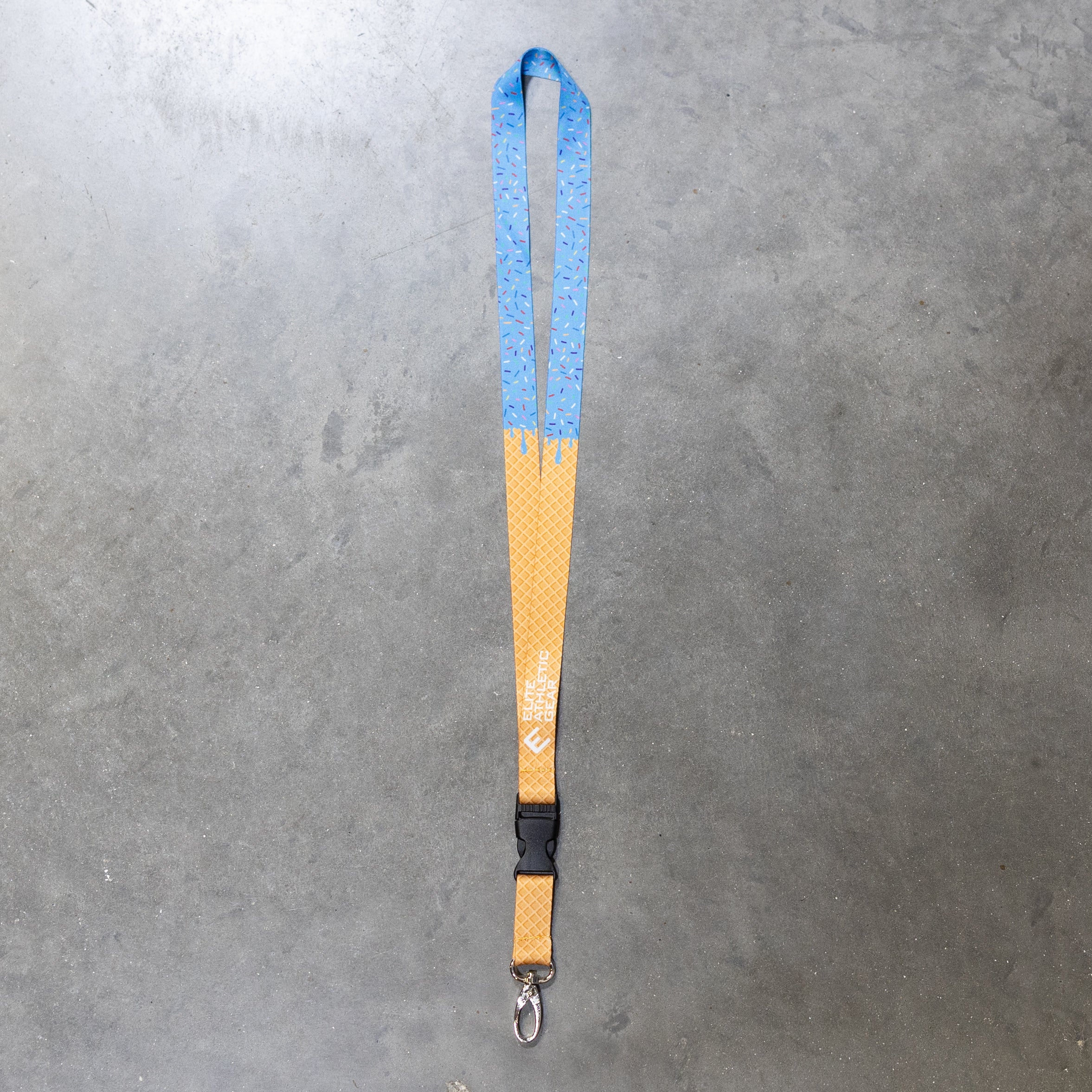Blue Ice Cream Lanyard