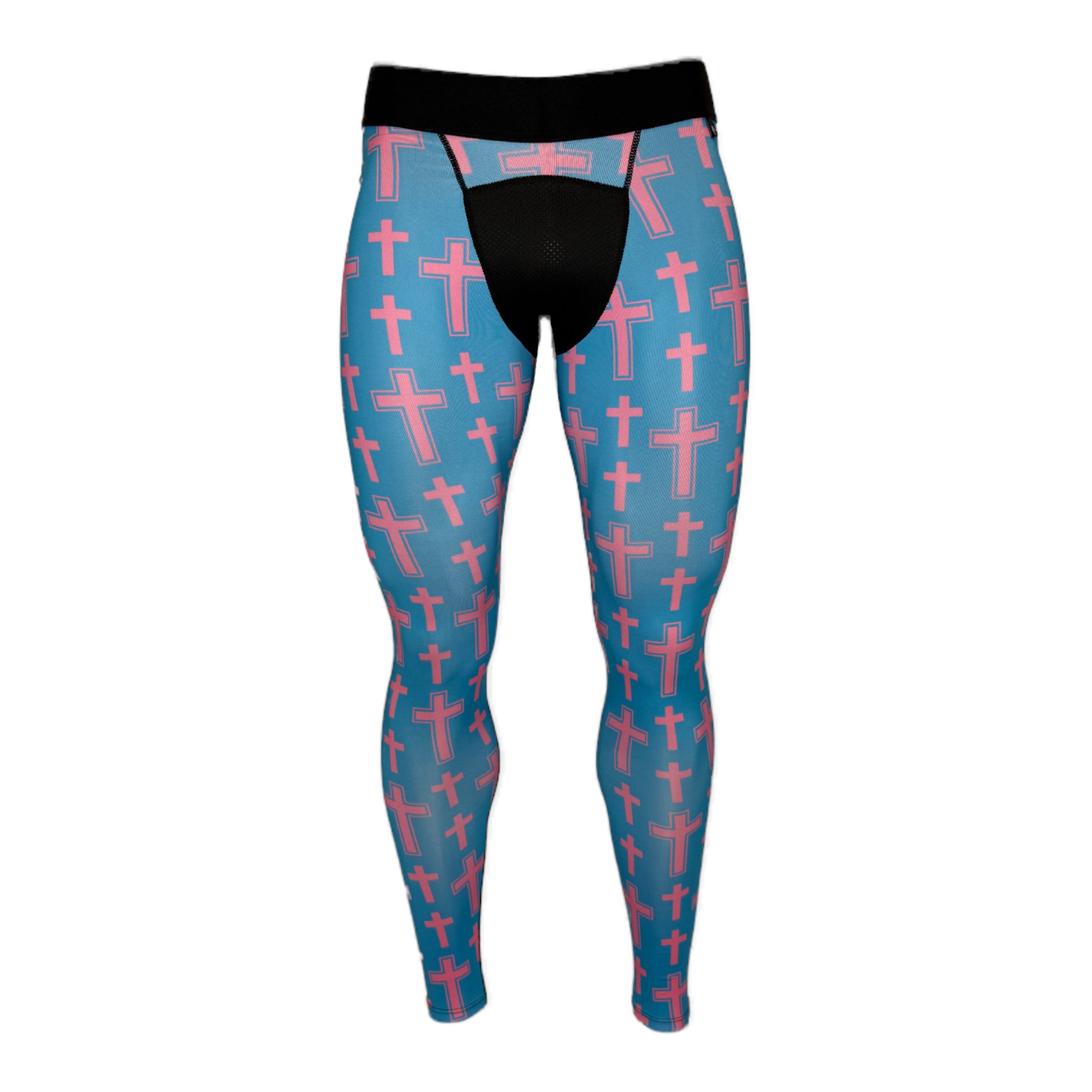 Cotton Candy Cross Compression Tights