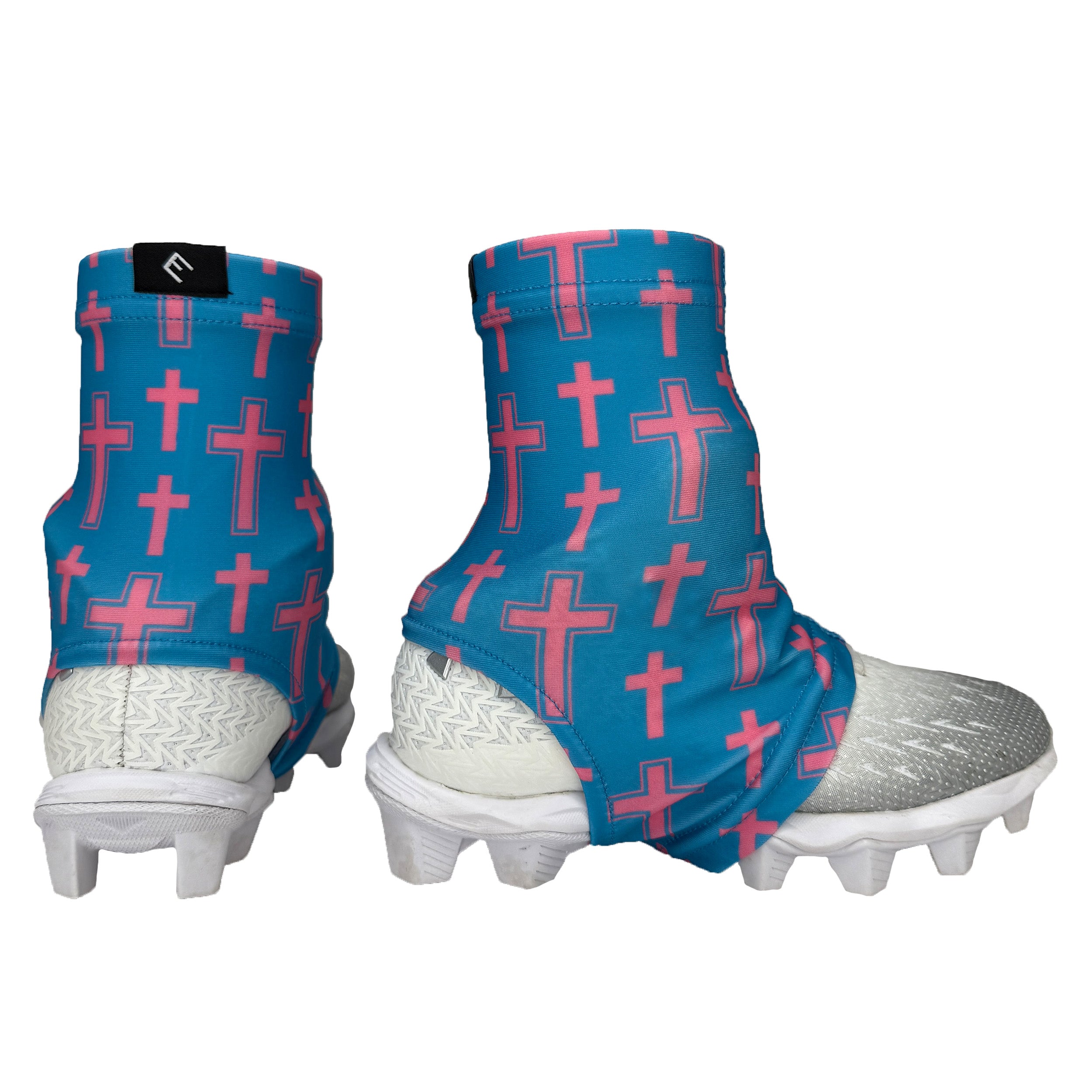 Cotton Candy Cross Cleat Covers (Spats)