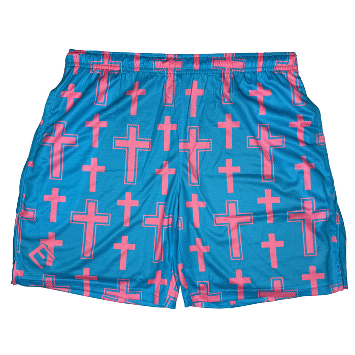 Cotton Candy Cross Shorts