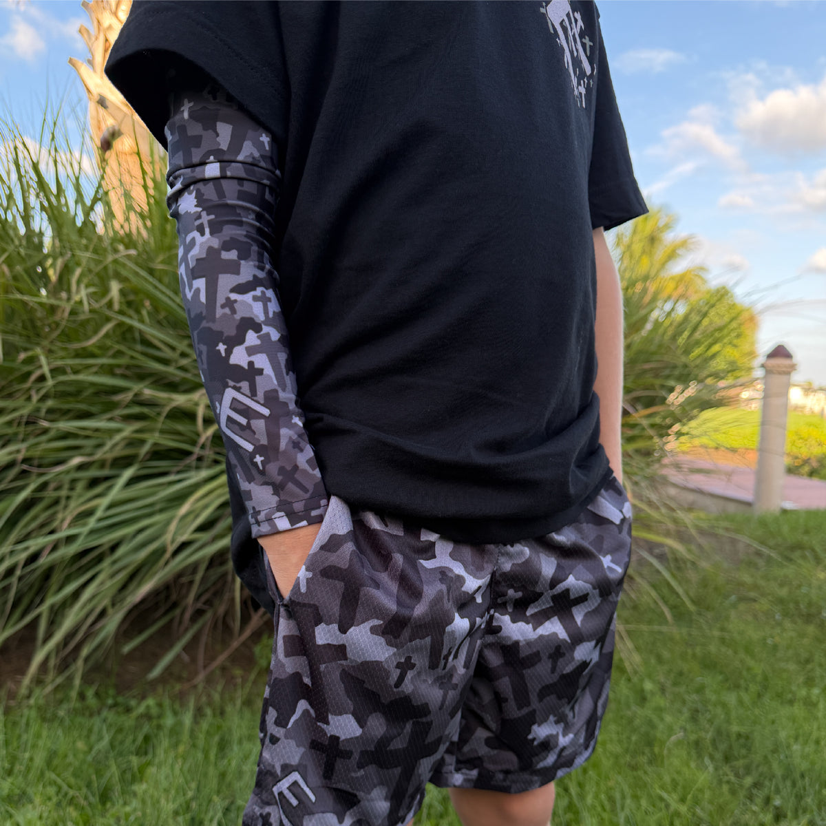 Cross Camo Arm Sleeve