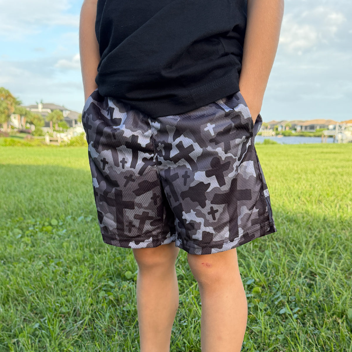 Cross Camo Shorts