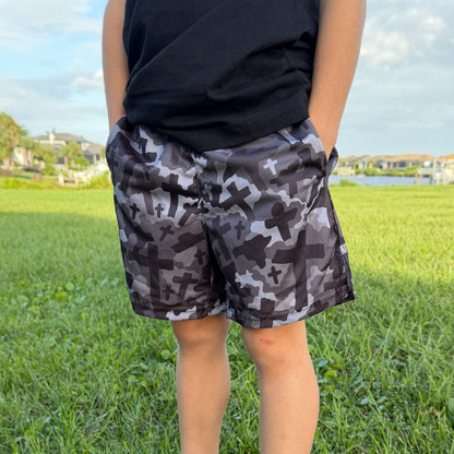 Cross Camo Shorts