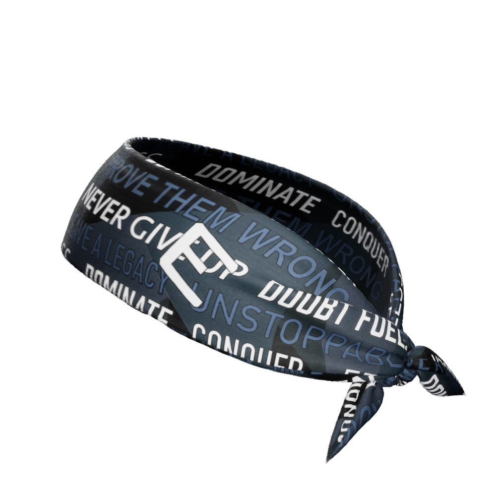 Dark Motivational Tie Headband