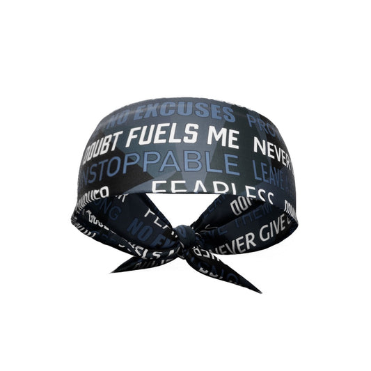 Dark Motivational Tie Headband