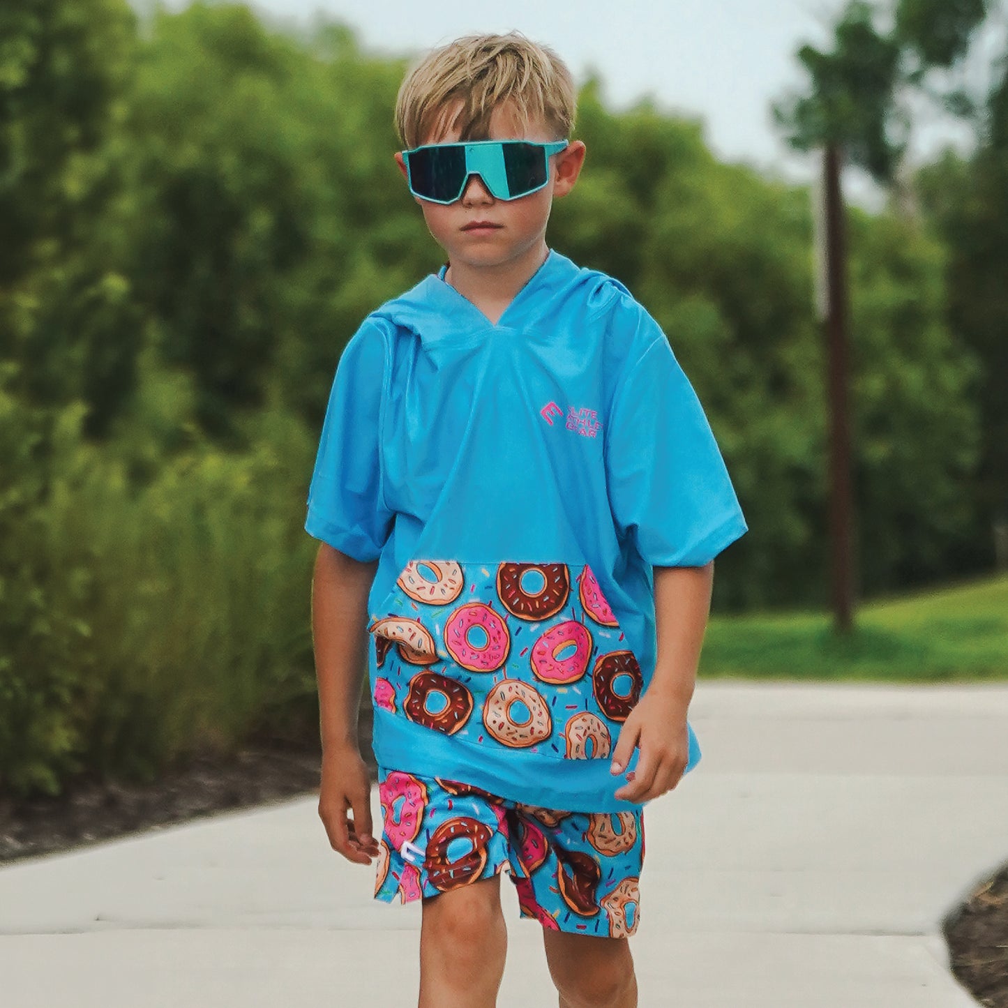 Donuts Short Sleeve Hoodie