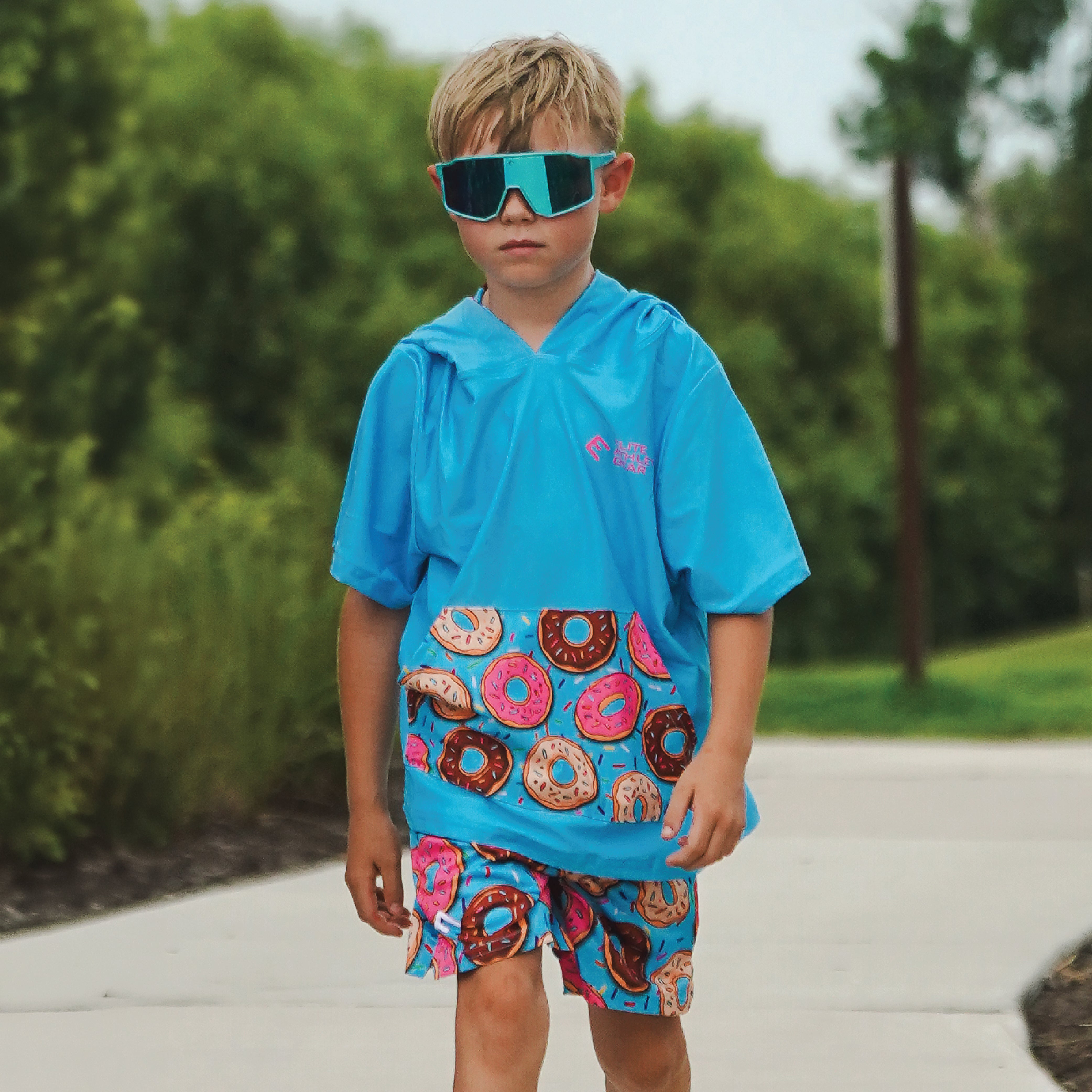 Donuts Short Sleeve Hoodie