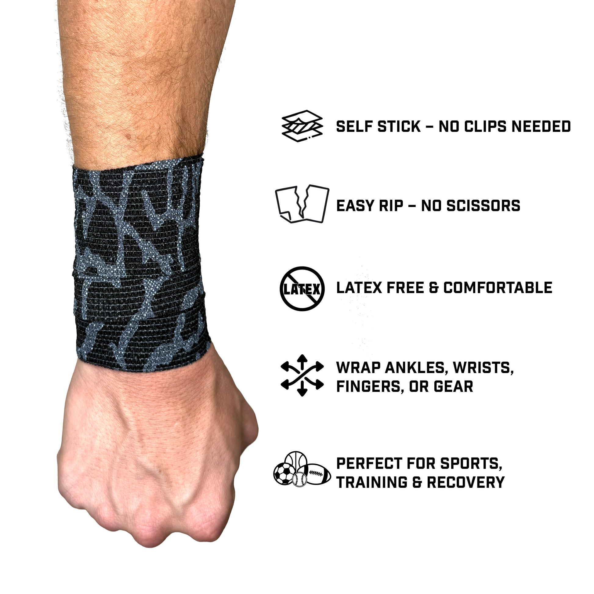 Elephant Print Self Stick Athletic Tape