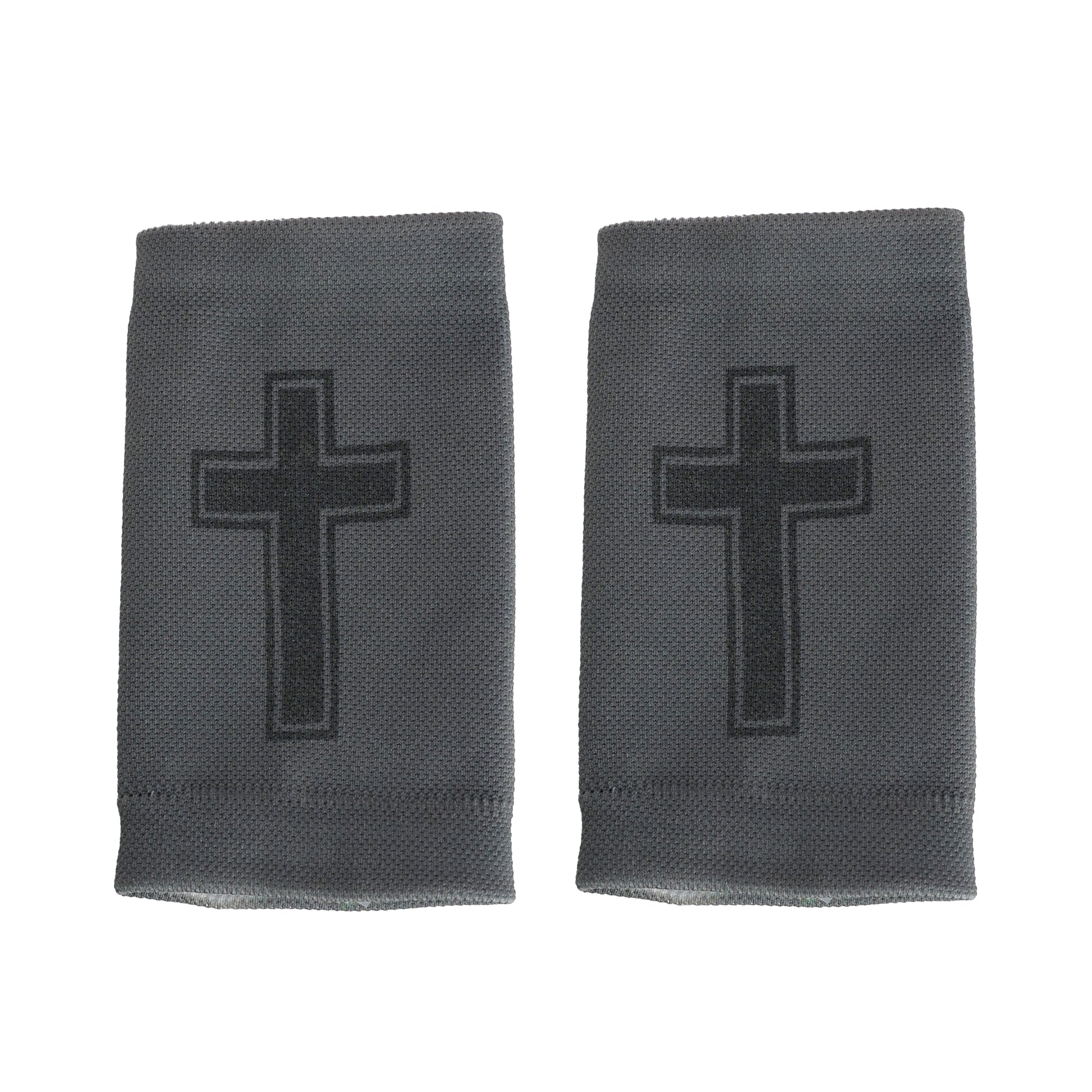 Faith Cross Grey Wrist Support Sleeves