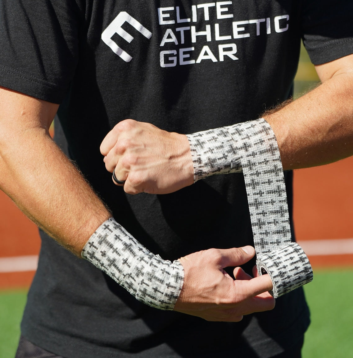 Faith Cross White Self Stick Athletic Tape