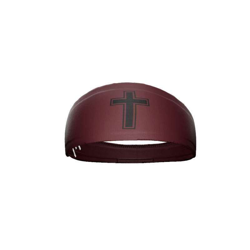 Faith Cross Maroon Headband