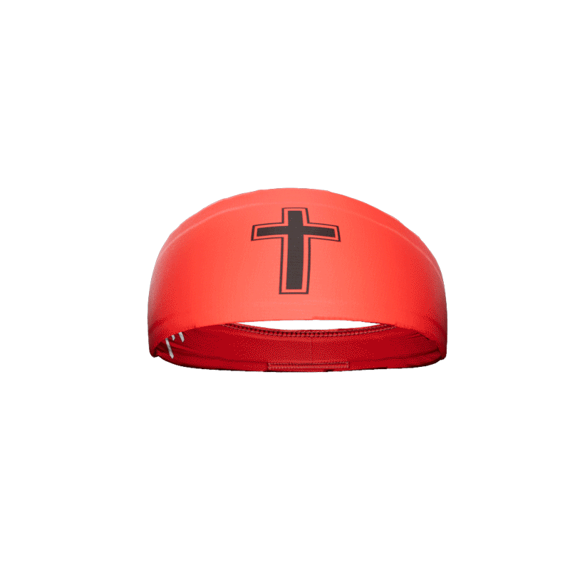 Faith Cross Red Headband