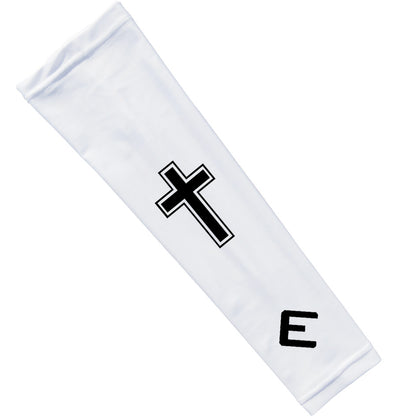Faith Cross White Arm Sleeve