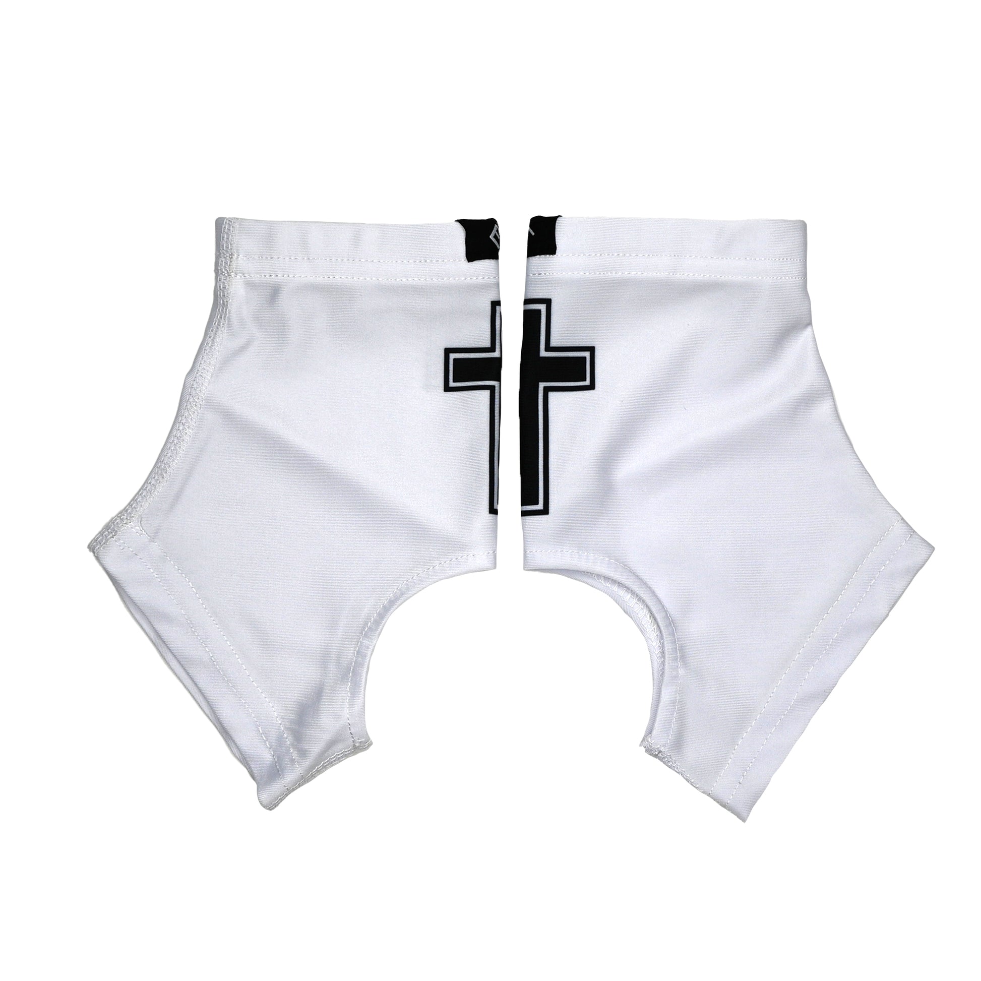 Faith Cross White Cleat Covers