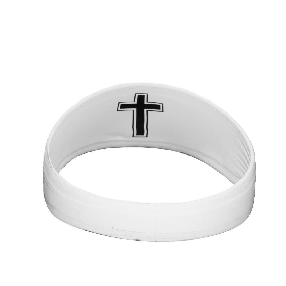Faith Cross White Headband