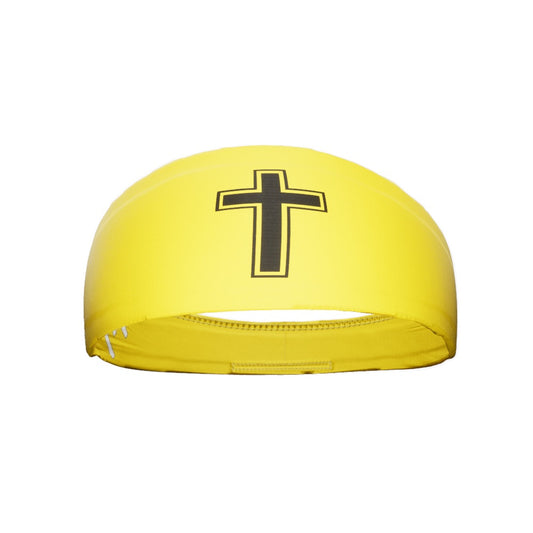 Faith Cross Yellow Headband