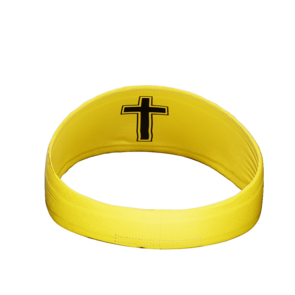 Faith Cross Yellow Headband