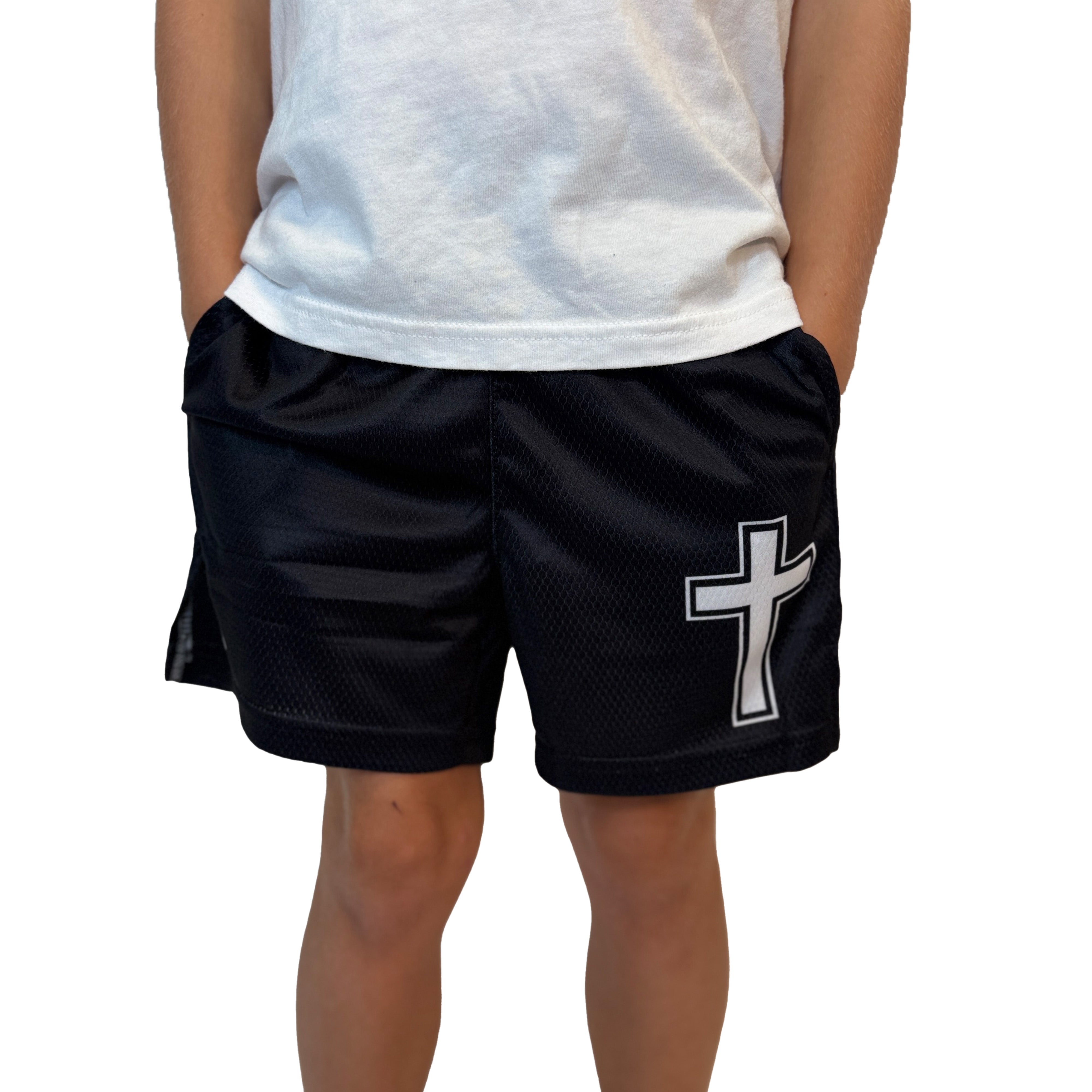 Faith Cross Black Shorts
