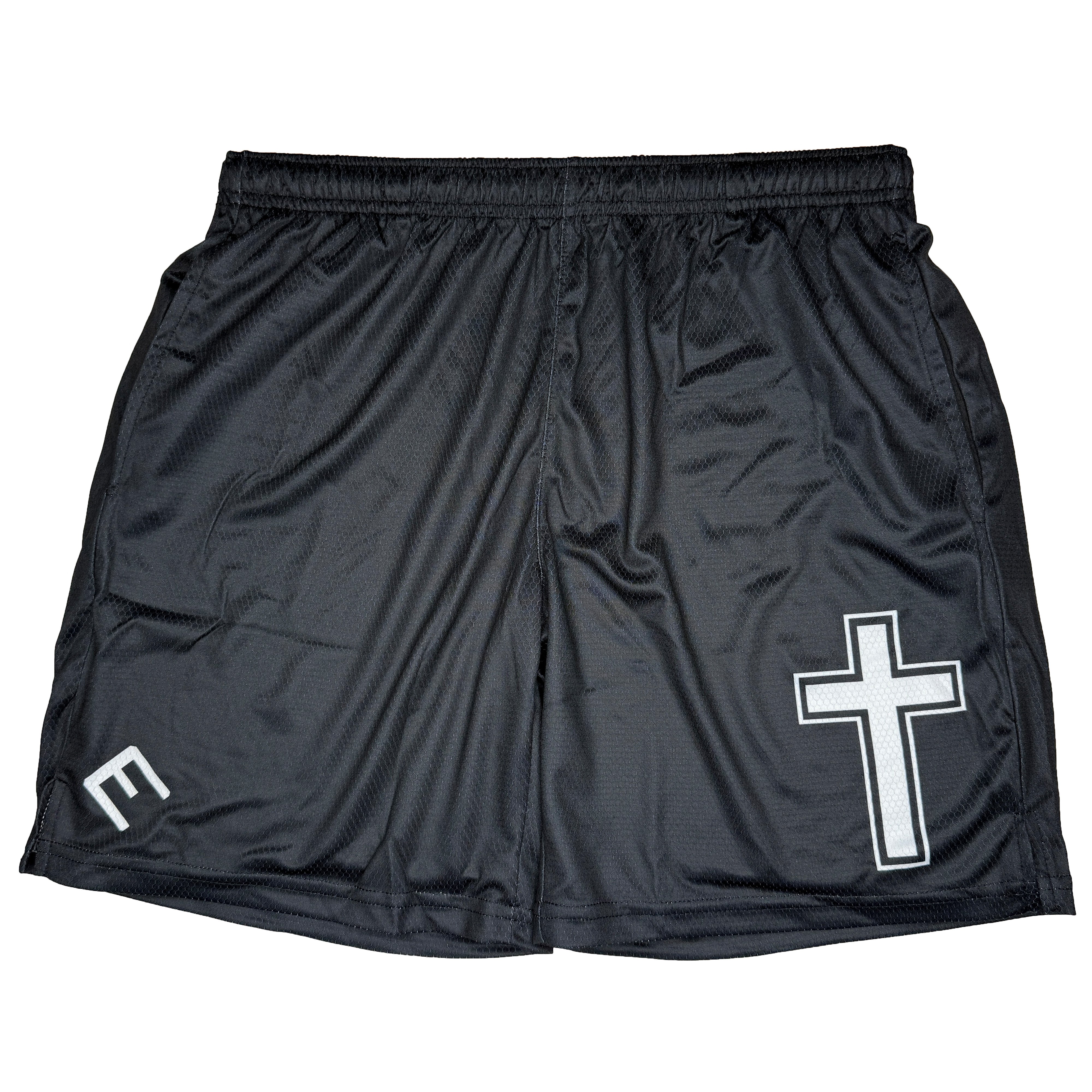 Faith Cross Black Shorts