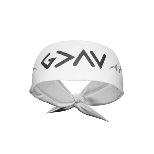 God Is Greater Than The Highs and Lows Tie Headband