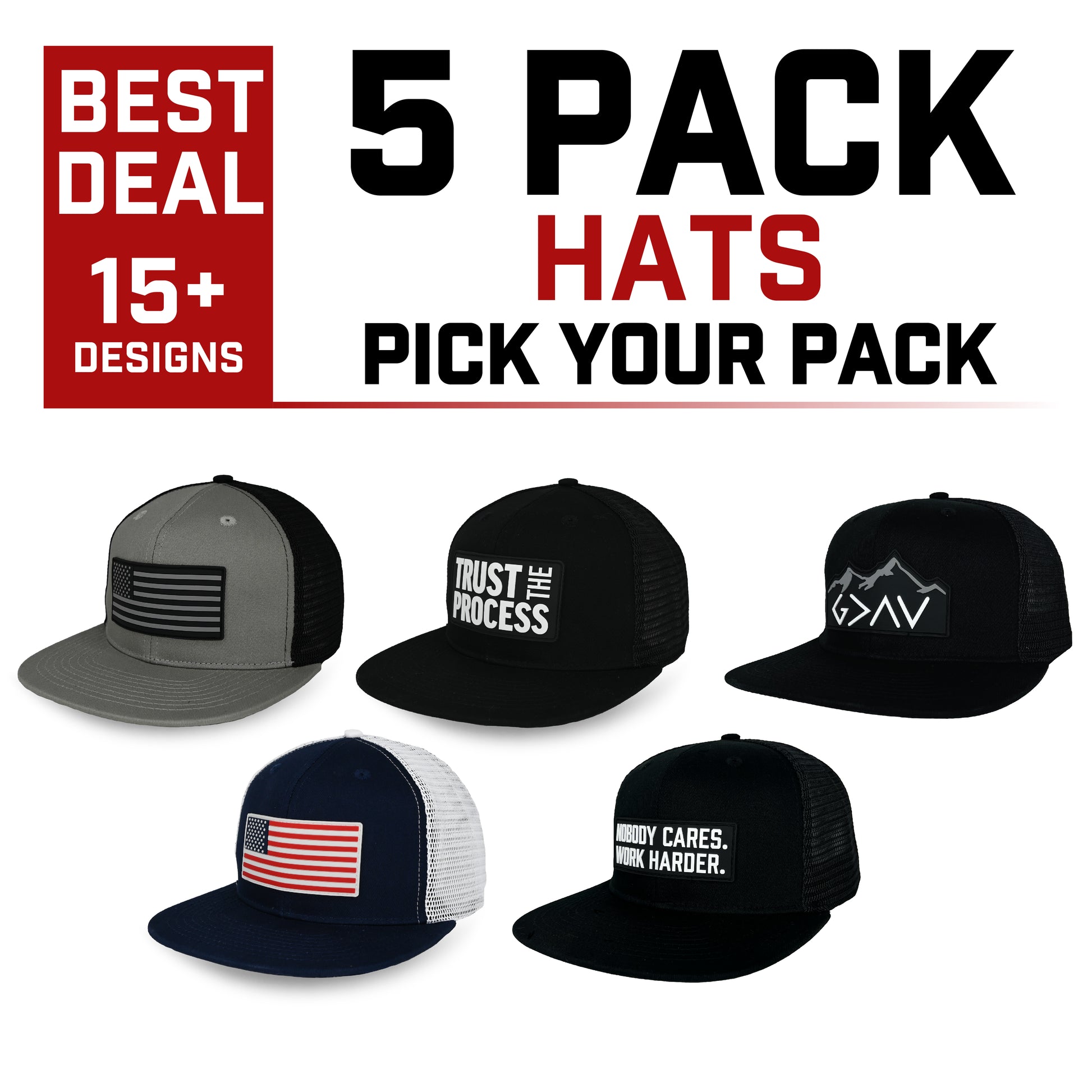 5 Pack Hats | Pick Your Pack