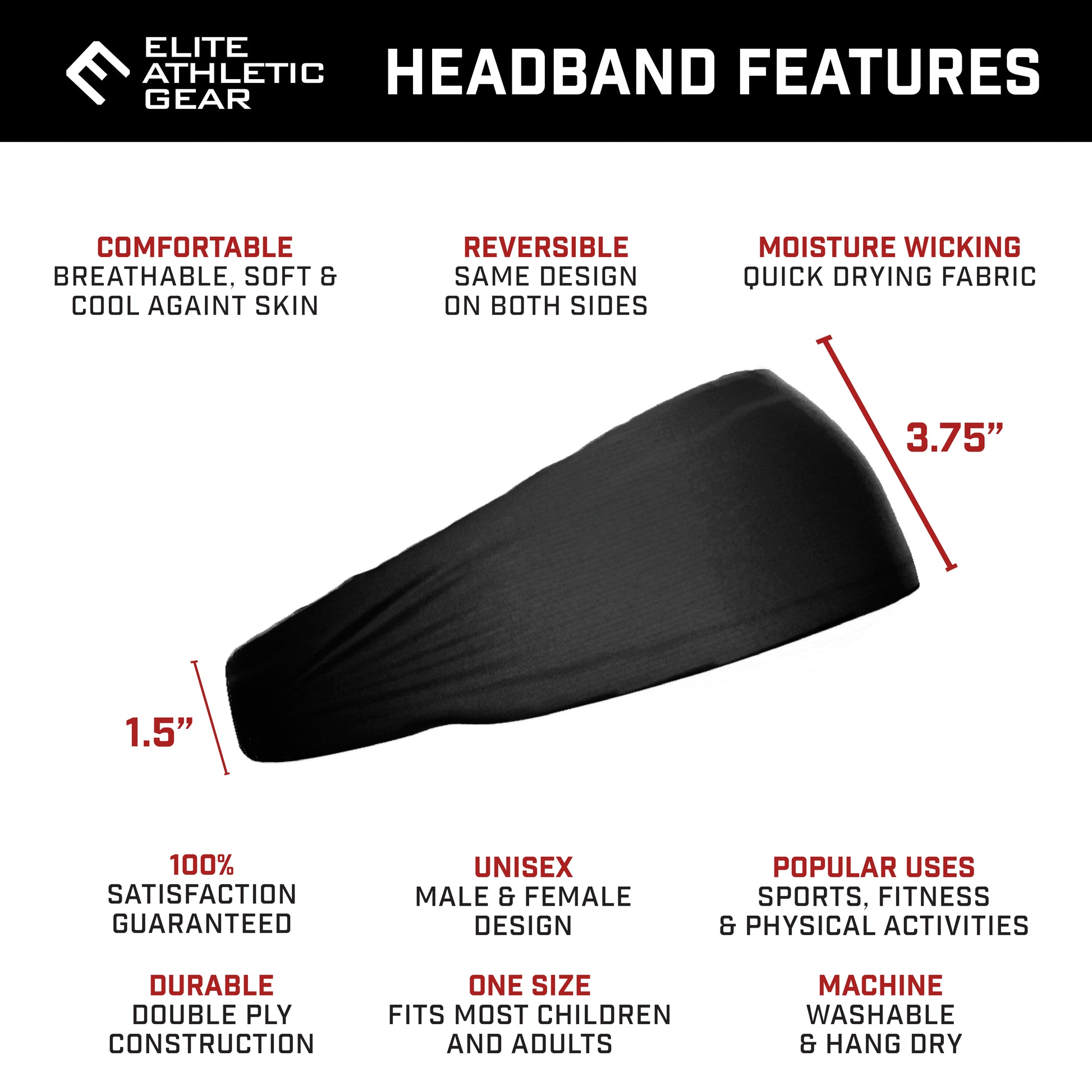 Black BLESSED Headband