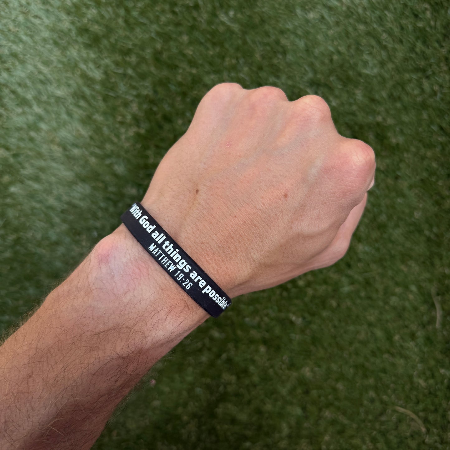 MATTHEW 19:26 Wristband