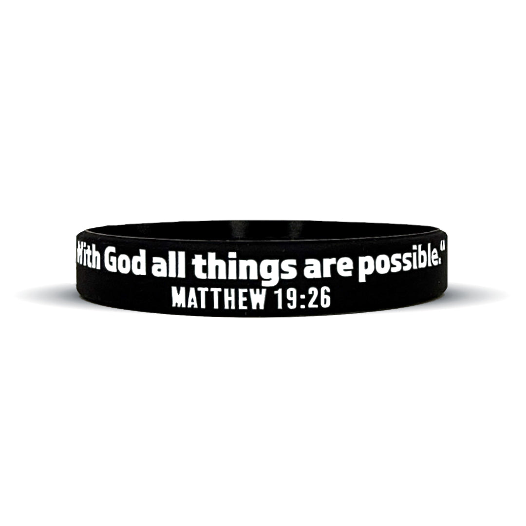 MATTHEW 19:26 Wristband