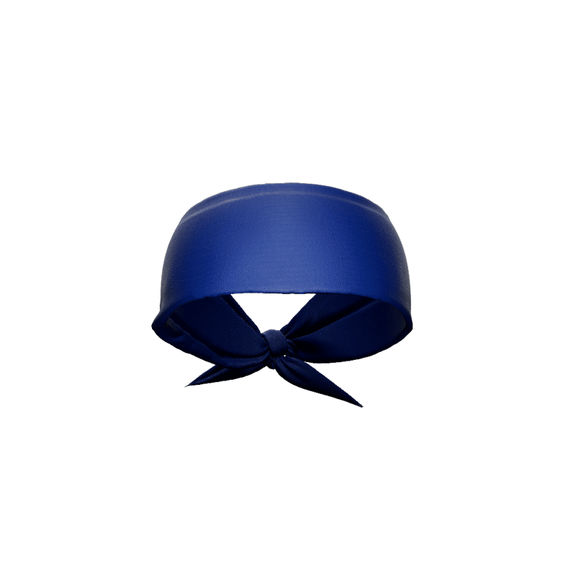 Blue Tie Headband