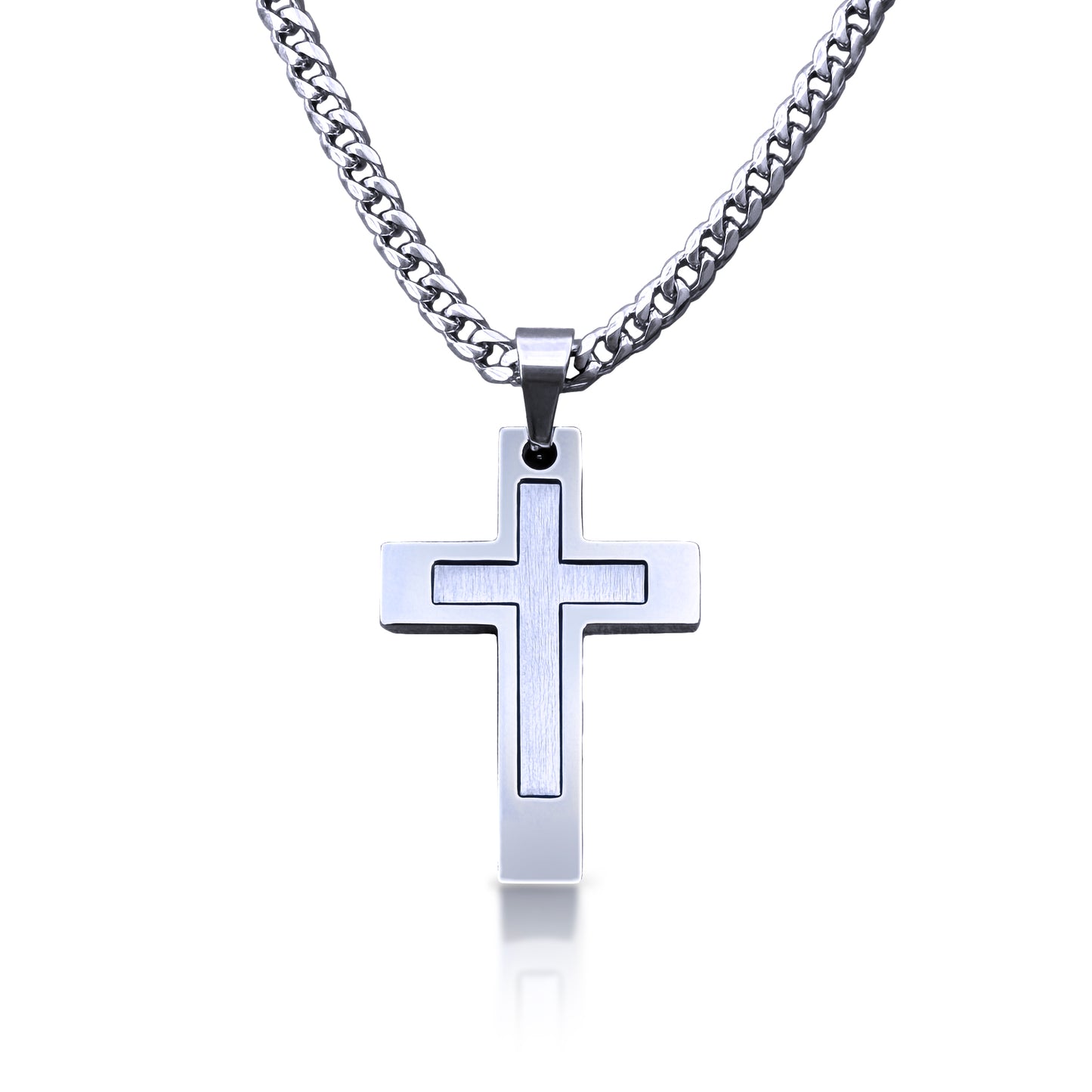 Pro Legacy Cross Pendant Necklace - Stainless Steel