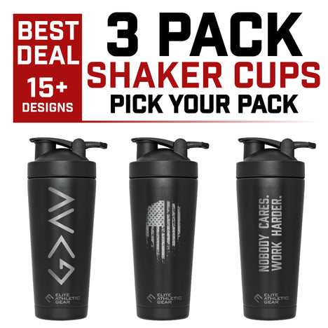 3 FOR $80 SHAKER CUPS