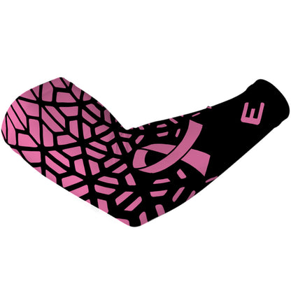 Pink Honeycomb Breast Cancer Arm Sleeve