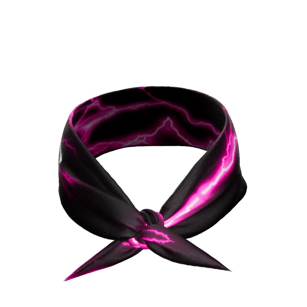 Pink Lightning Tie Headband