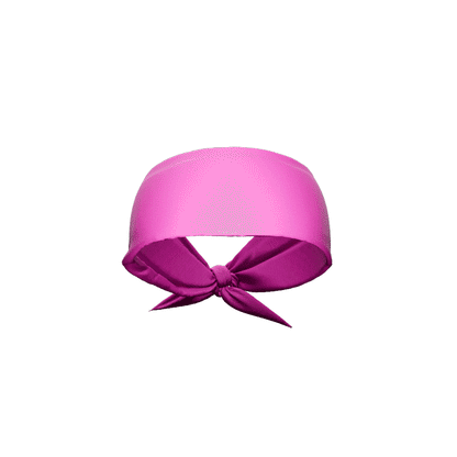 Pink Tie Headband