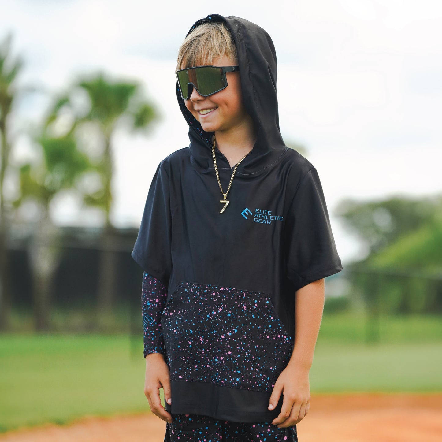 Play Loud Short Sleeve Hoodie