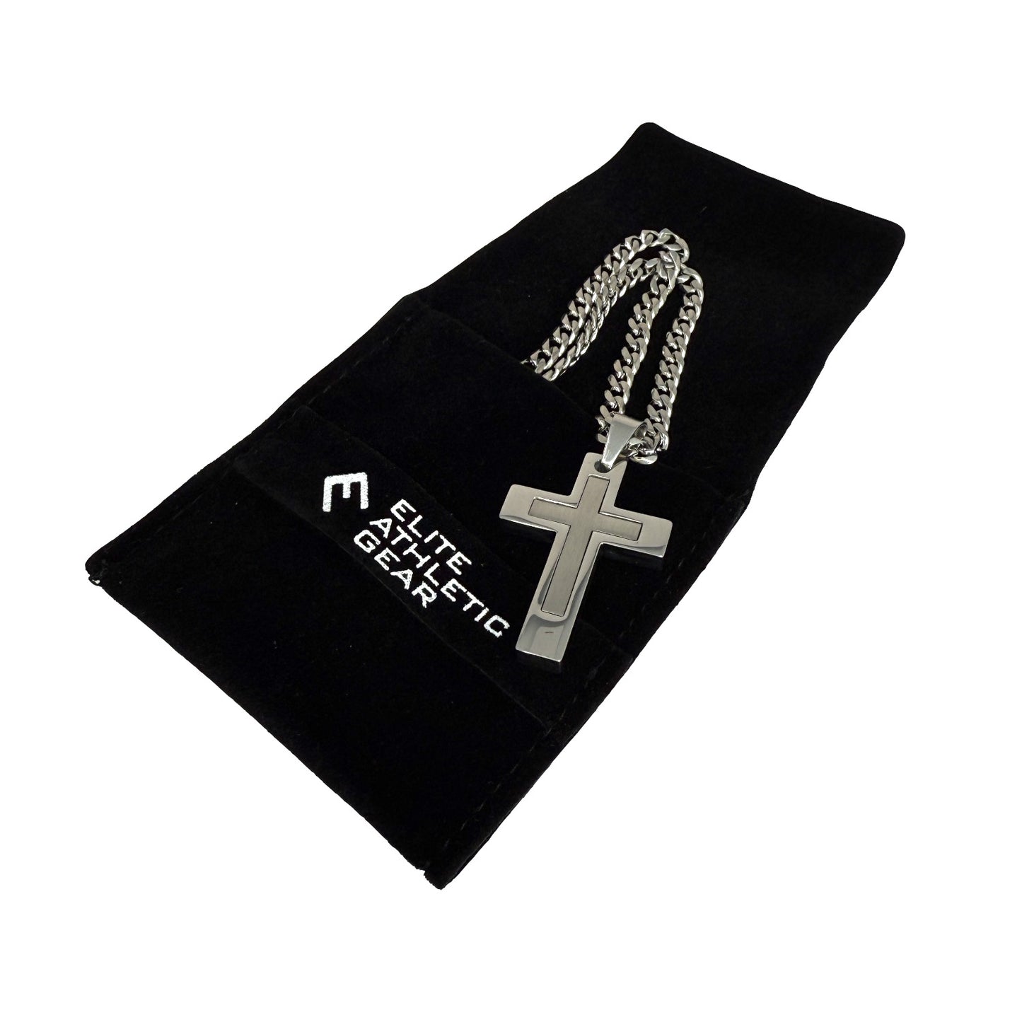 Pro Legacy Cross Pendant Necklace - Stainless Steel