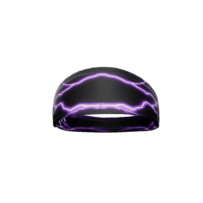 Purple Lightning Headband