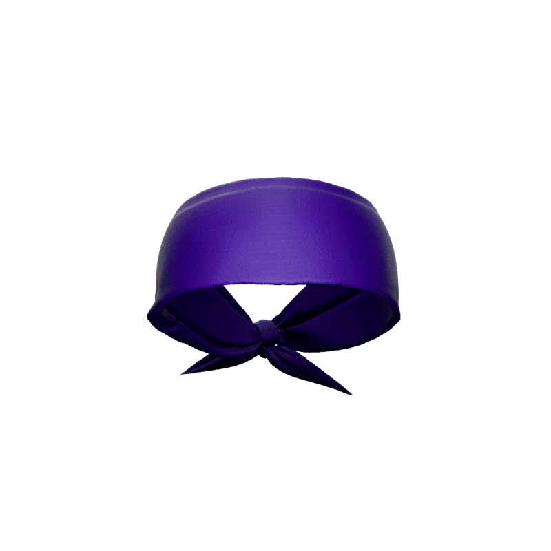 Purple Tie Headband