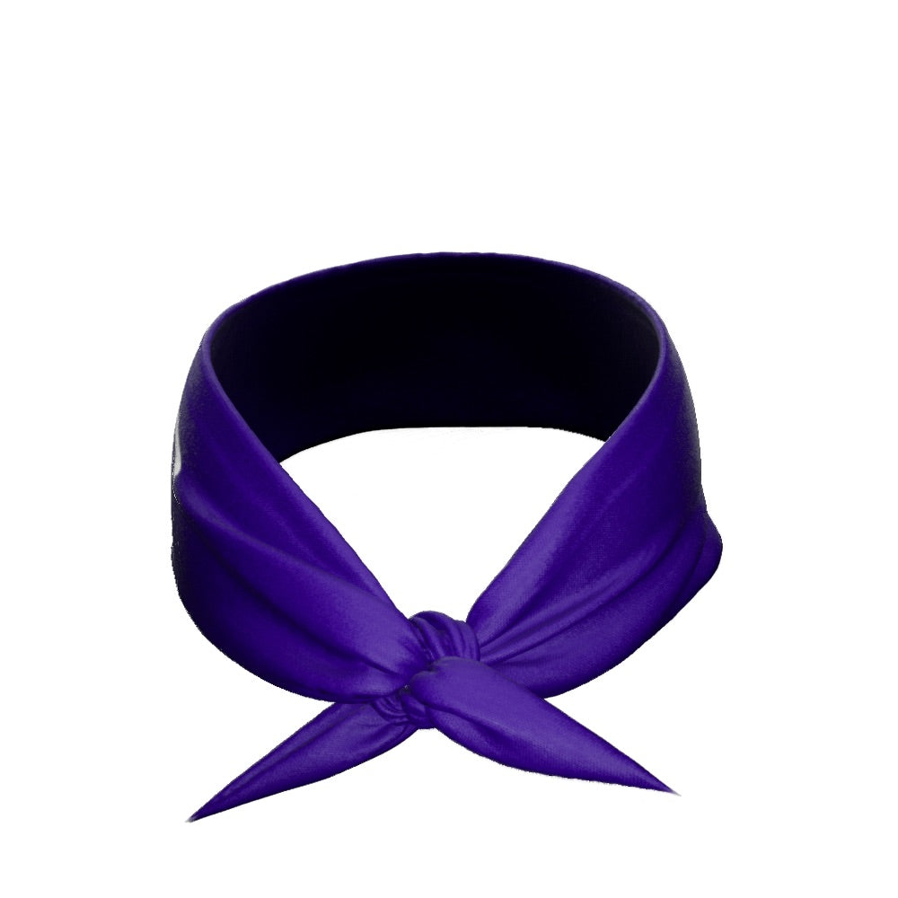 Purple Tie Headband