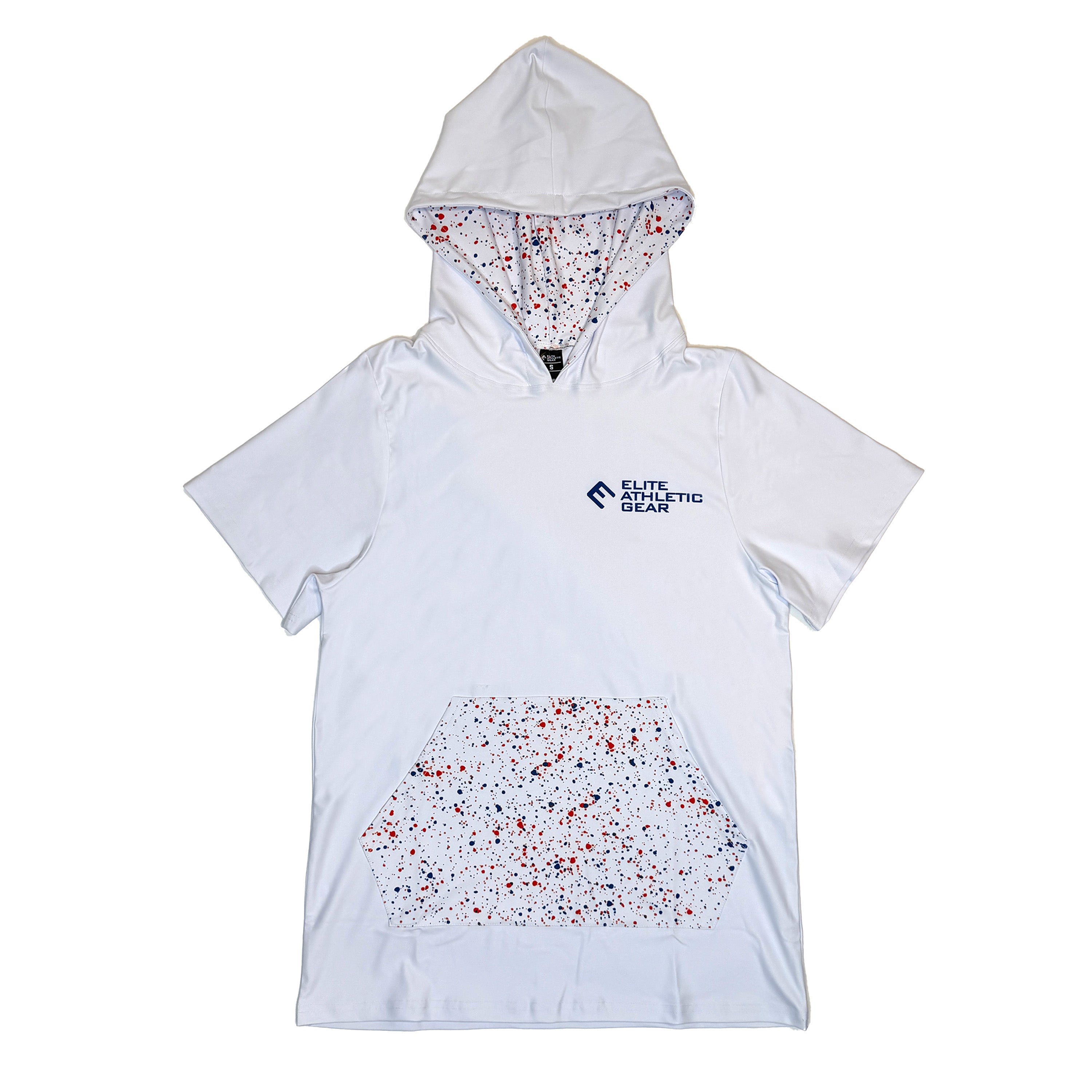 Red, White & Relentless Short Sleeve Hoodie