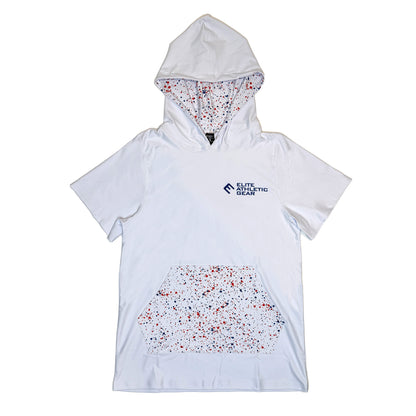 Red, White & Relentless Short Sleeve Hoodie