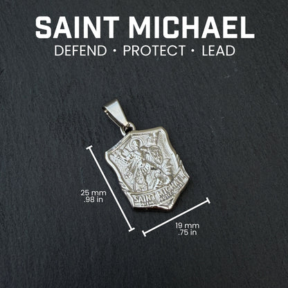 Pro Saint Michael Pendant Necklace - Stainless Steel