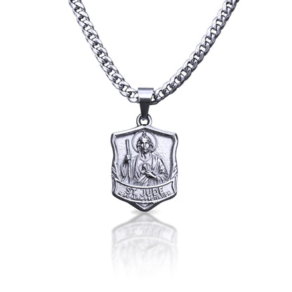 Pro Saint Jude Pendant Necklace - Stainless Steel
