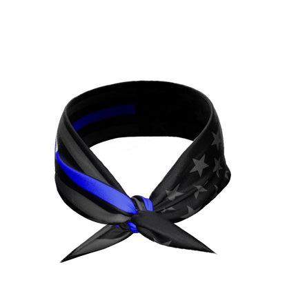 Thin Blue Line Tie Headband