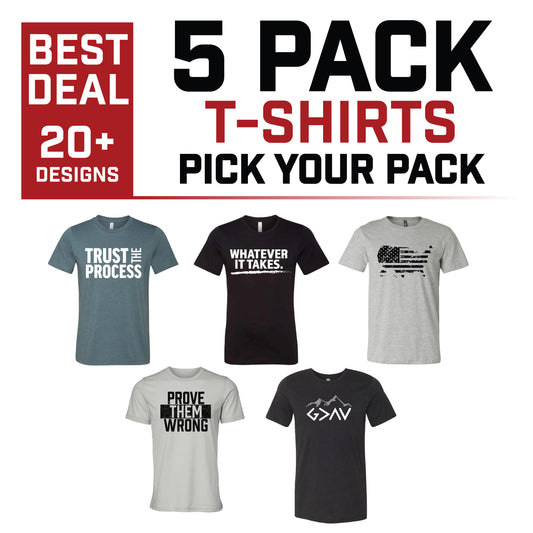 5 Pack T-Shirts | Pick Your Pack